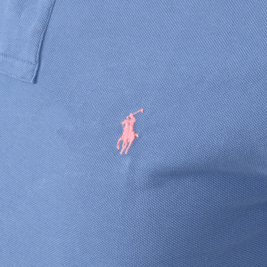 Alternative Image for ProductRalph Lauren Slim Fit Polo T Shirt Blue3
